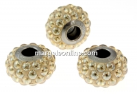 Swarovski, becharmed pave golden shadow, 15mm - x1