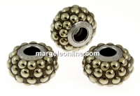 Swarovski, becharmed pave metallic light gold, 15mm - x1