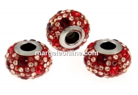 Swarovski, becharmed pave siam, 14.5mm - x1