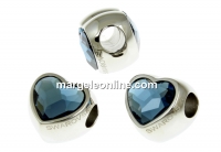 Swarovski, becharmed inima, denim blue, 14mm - x1