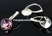 Tortite argint 925 romb cu click pt Swarovski 4470 10mm - x1per