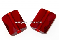 Swarovski, margele Mini rectangle, siam, 8x6mm - x2