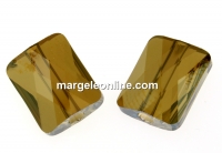 Swarovski, margele Mini rectangle, bronze shade, 8x6mm - x2