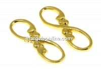 Link infinit, argint 925 placat aur, 17.5mm - x1