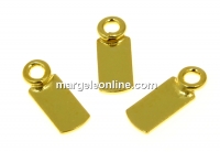 Baza pandantiv, argint 925 placat cu aur, platou 7x3.5mm - x2