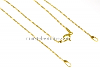 Lant pentru linkuri argint 925 placat cu aur, 41cm - x1