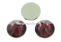 Swarovski, cabochon SS30, burgundy, 6mm - x4