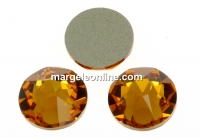 Swarovski, cabochon SS30, topaz, 6mm - x4