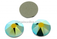 Swarovski, cabochon SS30, jet AB, 6mm - x4