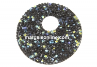 Swarovski, pand. fine rocks, black crystal AB, 40mm - x1