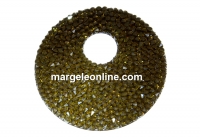 Swarovski, pand. fine rocks, black sunflower, 40mm - x1