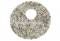 Swarovski, pand. fine rocks, mettalic silver, 40mm - x1