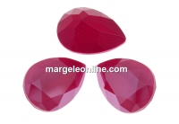 Swarovski, fancy picatura, peony pink, 14x10mm - x1