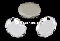 Swarovski, cabochon Baroque mirror, crystal, 18mm - x1