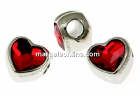 Swarovski, becharmed inima, light siam, 14mm - x1