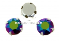 Swarovski, chaton montees scarabaeus green, 6mm - x10