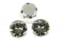 Swarovski, chaton montees black diamond, 6mm - x10