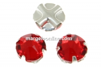 Swarovski, roses montees light siam, 4mm - x20