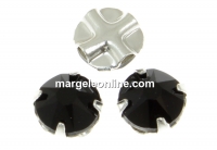 Swarovski, roses montees jet, 6mm - x10