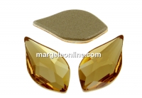 Swarovski, cabochon flame, light colorado topaz, 7.5mm - x2