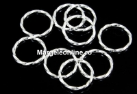 Accesoriu decor zala, argint 925 placat cu rodiu, 13mm - x2