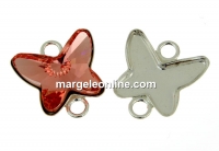 Link argint 925, cabochon fluture 12mm - x1