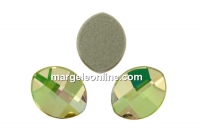 Swarovski, cabochon frunza, luminous green, 10x8mm - x1