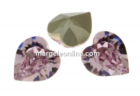 Swarovski, fancy chaton inima, light amethyst, 8mm - x2