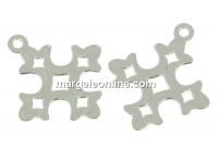 Pendant, cross 925 silver, 16mm  - x1