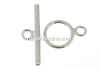 Incuietoare toggle rotund argint 925, 13mm - x1