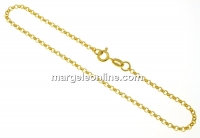 Bratara zale rotunde, argint 925 placat cu aur, 19cm - x1