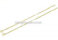 Tortite cercei lantisor, argint 925 placat cu aur, 110mm - x1per