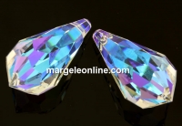 Swarovski, pandantiv pendul, blue aurore boreale, 28mm - x1