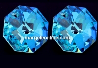 Swarovski, pandantiv octogon, antique green blue AB, 14mm - x1