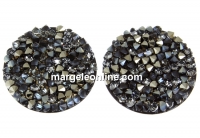Swarovski, cabochon f. rocks, golden shadow mettalic gold, 19.5mm - x1