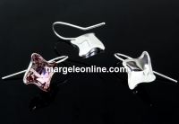 Tortite argint 925 romb pt Swarovski 4485 de 10.5mm - x1per