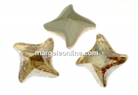 Swarovski, fancy rivoli Twister, golden shadow, 10.5mm - x1