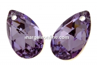 Swarovski, pandantiv picatura, violet comet argent, 16mm - x1