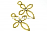 Pandantiv cruce argint 925 placat cu aur, 20mm - x1