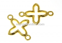 Pandantiv cruce argint 925 placat cu aur, 19mm - x1