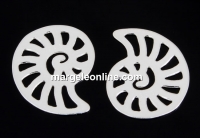 Link, ammonite,925 silver, 16mm - x1