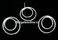 Tortite cercei , argint 925, 12x18mm - x1per