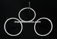 Tortite cercei , argint 925, 12x12mm - x1per