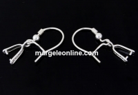 Tortite cercei, argint 925, 26mm - x1per