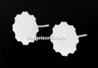 Tortite cercei pt. Swarovski 2610 de 10mm, ag 925, 11.5mm - x1per