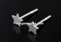 Tortite cercei steluta, argint 925, 4.5mm - x1per