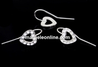 Tortite cercei argint 925 pentru Swarovski pp10, 25mm  - x1per