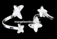 Baza inel argint 925, pt 2 Swarovski 2854 de 8-12mm - x1