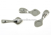 Sistem fixare pandantiv, argint 925 rodiat , 15mm - x1
