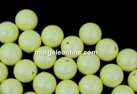 Perle Swarovski cu un orificiu, pastel yellow, 10mm - x2